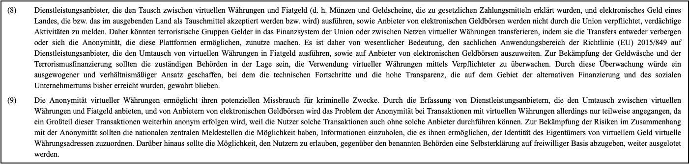 Die Fidor Bank fordert von Ihnen Nachweise über die Herkunft Ihrer Kryptowährungen und das Anfangsinvestment